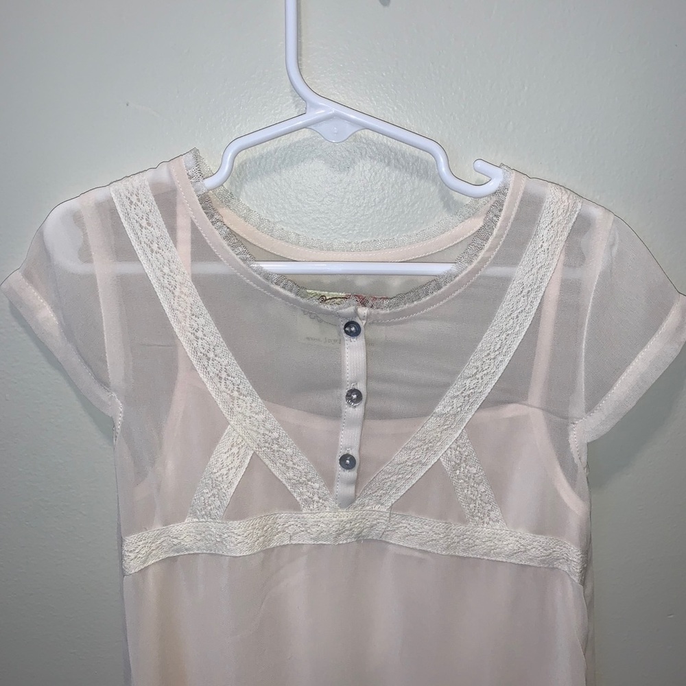 Joyfolie Ivory Little Girls Ivory Long Dress